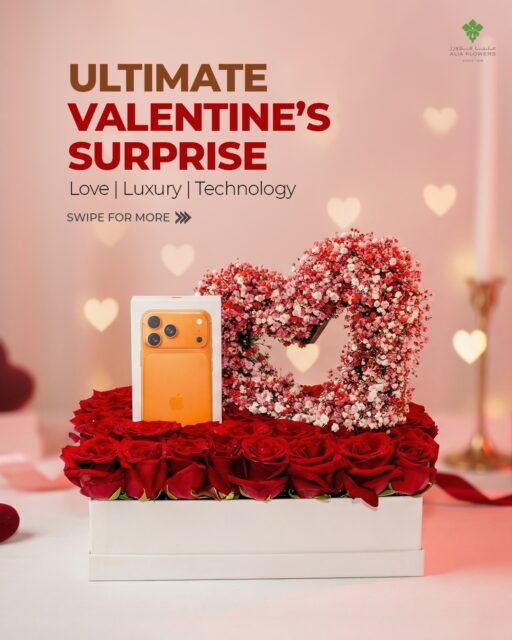 Flowers to melt the heart.
iPhone 17 Pro to wow the soul.

This is your ultimate Valentine’s surprise for 2026 – a luxurious heart of red roses and blooms wrapped around the hottest tech of the year.💝​

This Valentine’s, give the gift they’ll never forget:

A show‑stopping rose arrangement that speaks pure romance.

The new iPhone 17 Pro with next‑level camera, power, and all‑day performance.​

Limited Valentine’s Bundle. Once it’s gone, it’s gone
Reserve yours now.

#ValentinesBundle #LuxuryGifting #AliaFlowers #iPhone17Pro #valentines2026