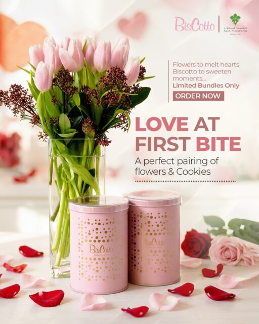 Fall in love at the first bite. 💕
A delightful pairing of fresh flowers and Biscotto cookies, crafted for sweet Valentine moments.

#ValentinesGifts #ValentinesFlowers #AliaFlowers #Biscotto #valentinesday2026
