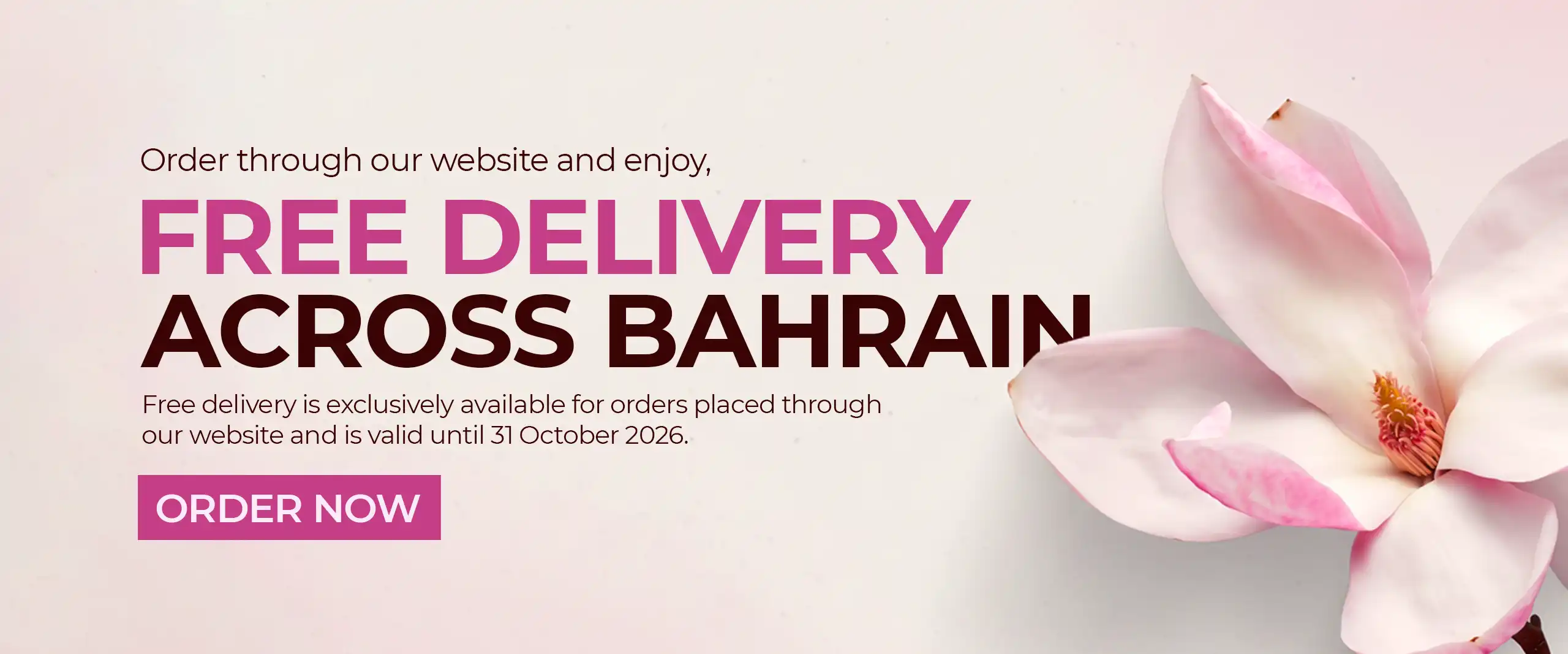 free delivery across bahrain
