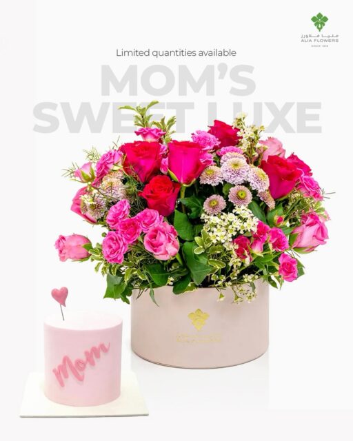 Mom’s Sweet Luxe 🌸
Soft pink blooms, rich chocolate, and a whole lot of “I love you.”
Spoil her this Mother’s Day with Mom’s Sweet Luxe
Limited quantities, order now via WhatsApp or aliaflowers.com.

#MomsSweetLuxe #MothersDay #BahrainFlowers #AliaFlowers #sendlove